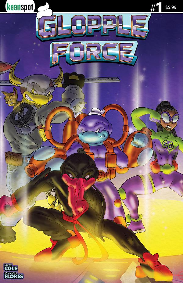 Glopple Force #1 variant cover by Jose Chirinos