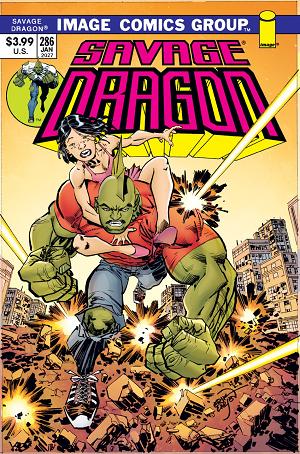 Savage Dragon #286 CVR B CVR B ERIK LARSEN 70S THROWBACK cover