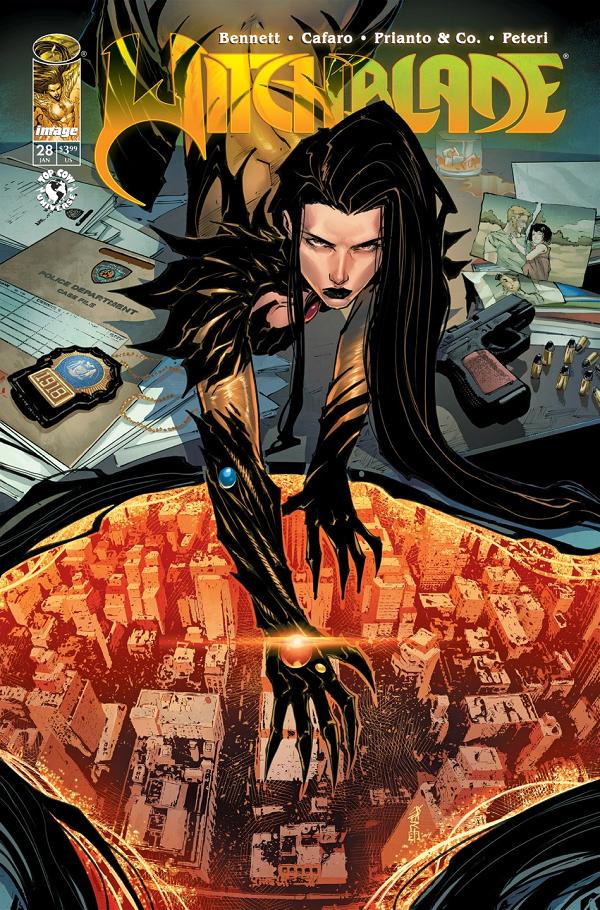 Witchblade #28 cover by Giuseppe Cafaro