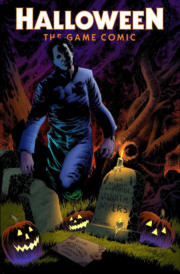 Halloween The Game Comic #3 variant cover by Kelley Jones