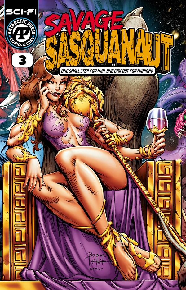 Savage Sasquanaut #3 cover by Craig Babiar