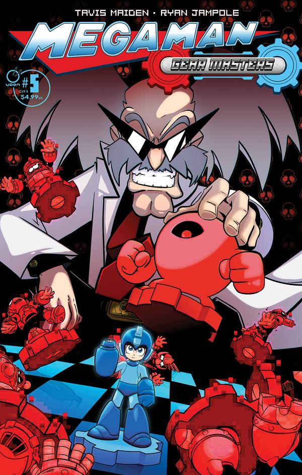 Mega Man Gear Masters #5 variant cover by Tavis Maiden