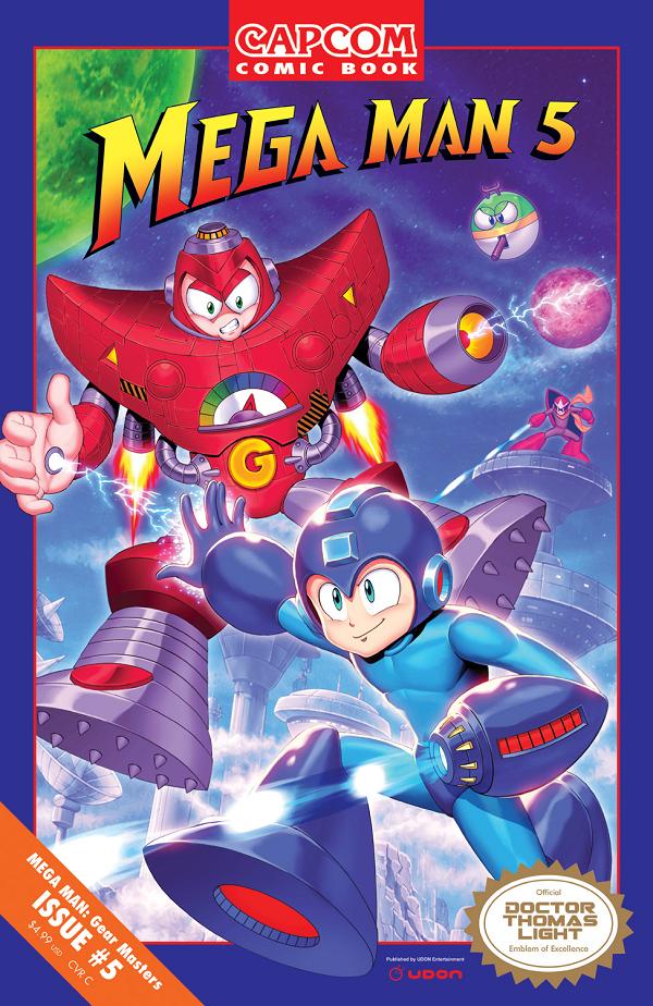 Mega Man Gear Masters #5 variant cover by Genzoman