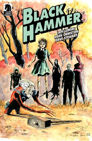 Black Hammer (Facsimile Reprint) #1 (Facsimile Reprint) (CVR B) (1:10) (Jeff Lemire) [1:10] cover
