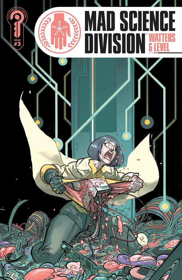 Mad Science Division #3 variant cover by Riley Rossmo