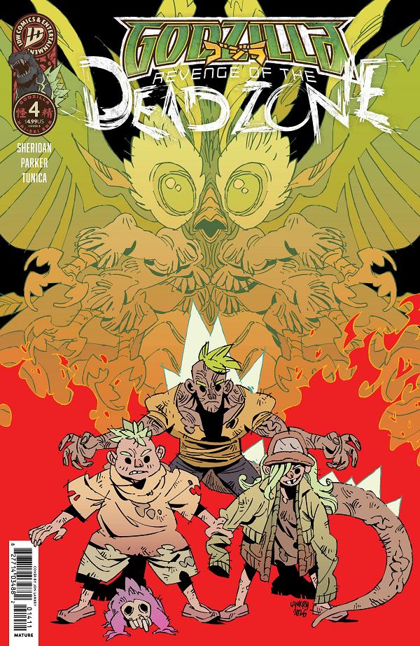 Godzilla: Revenge Of The Deadzone #4 variant cover by Jon Lankry