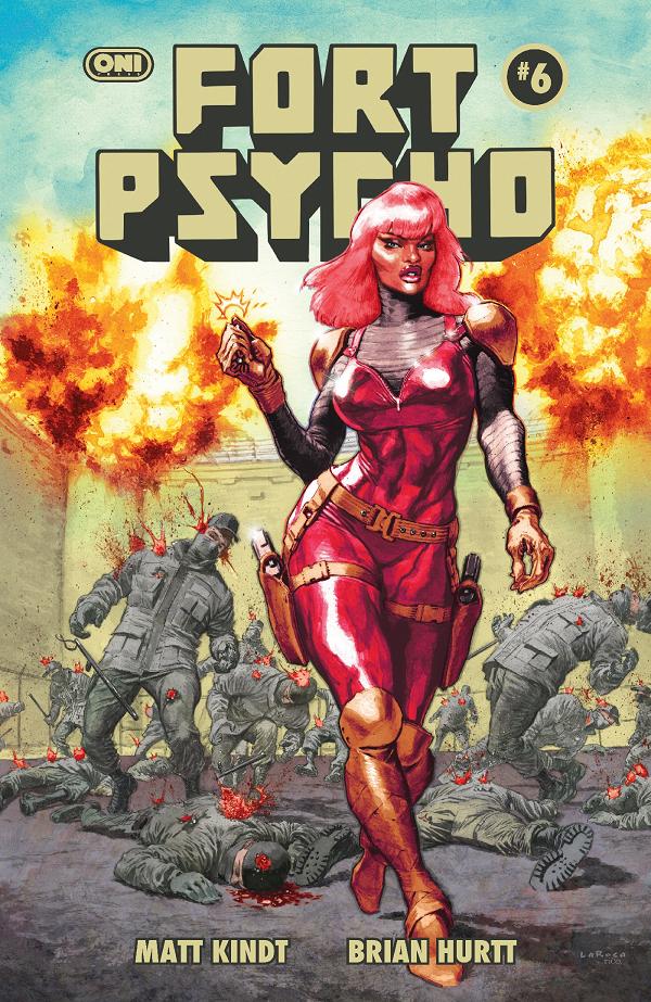 Fort Psycho #6 variant cover by Lewis LaRosa