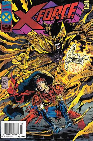 X-Force #43 Newsstand Deluxe Edition cover