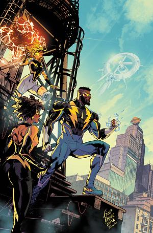 Dc Power Black Lightning 50Th Anniversary Special #1 CVR B (ONE SHOT) CVR B FICO OSSIO CARD STOCK cover