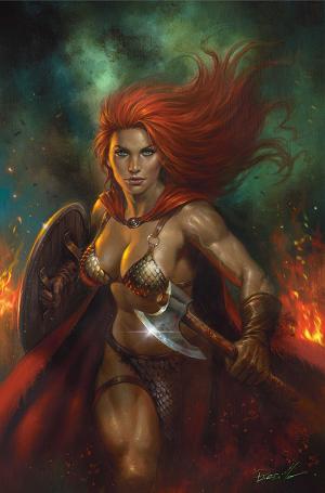 Red Sonja Shedevil With A Sword #9 CVR F CVR F LUCIO PARRILLO METAL PREMIUM cover