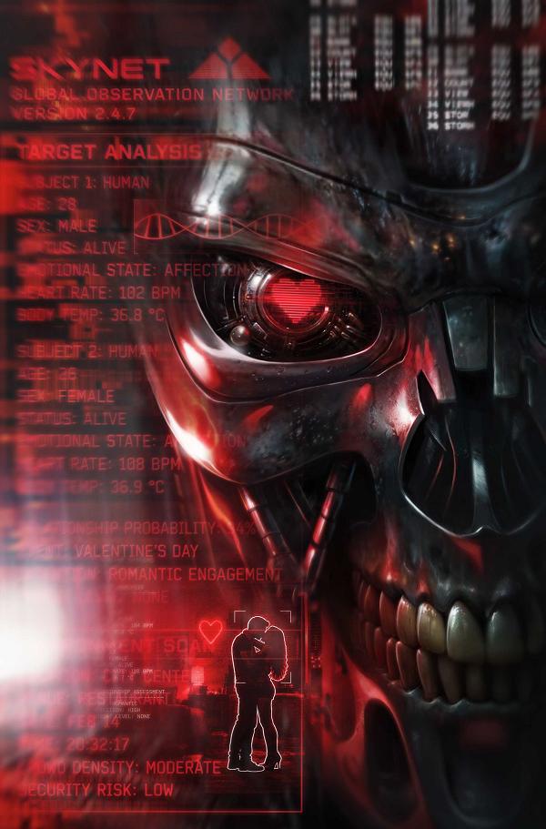 Terminator Valentines Day Special 2027 #1 variant cover by Francesco Mattina