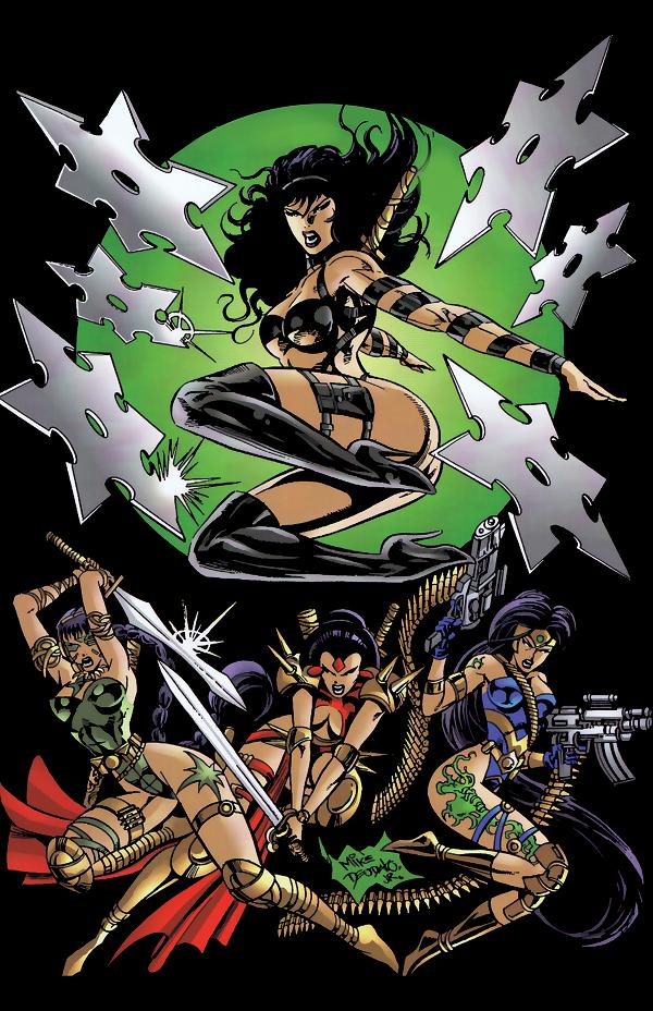 Jade Warriors #4 variant cover by Mike Deodato