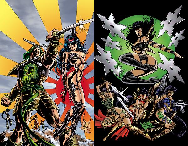Jade Warriors #4 variant cover by Mike Deodato