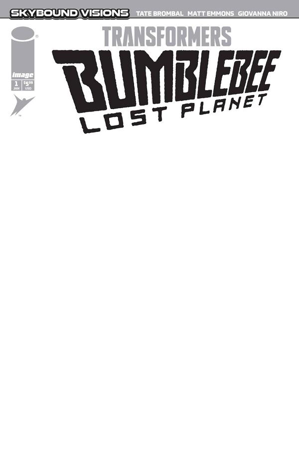 Transformers Bumblebee Lost Planet #1 variant cover by Blank Sketch