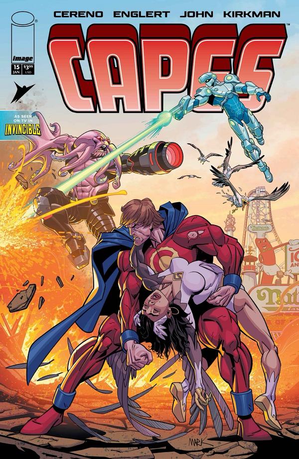 Invincible Universe Capes #15 cover by Mark Englert