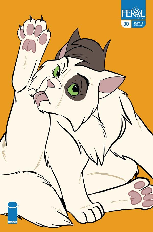 Feral #30 variant cover by Trish Forstner