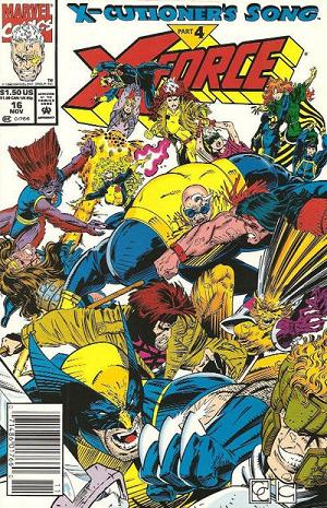 X-Force #16 Newsstand Edition cover
