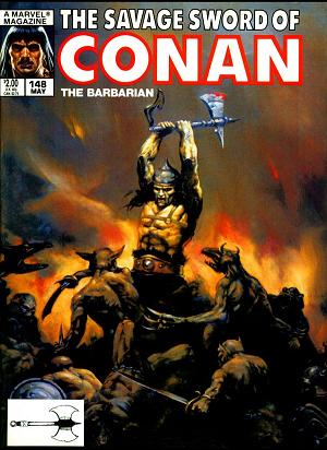 The Savage Sword Of Conan #148 cover