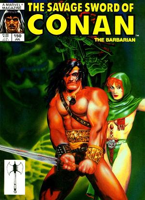 The Savage Sword Of Conan #150 cover