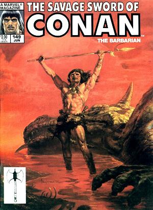 The Savage Sword Of Conan #149 cover