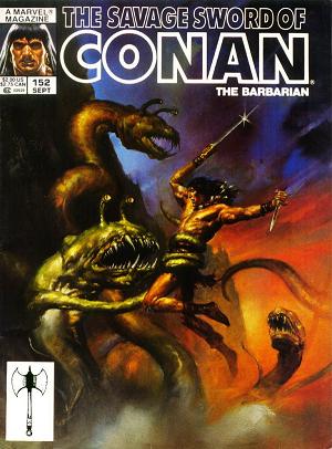 The Savage Sword Of Conan #152 cover