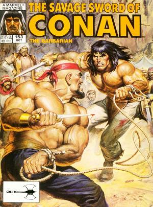 The Savage Sword Of Conan #153 cover