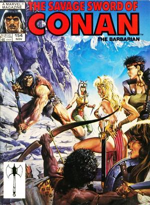 The Savage Sword Of Conan #154 cover