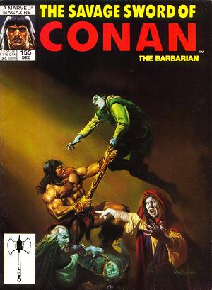 The Savage Sword Of Conan #155 cover