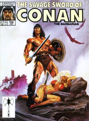 The Savage Sword Of Conan #156 cover