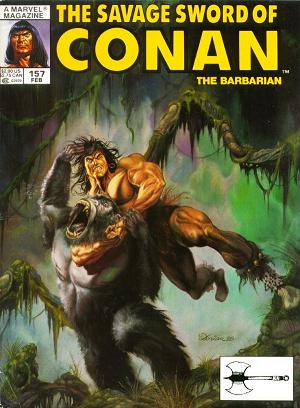 The Savage Sword Of Conan #157 cover
