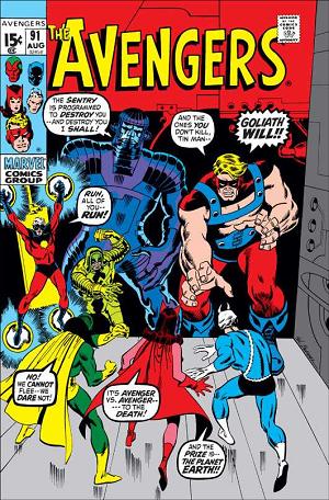 Avengers #91  cover