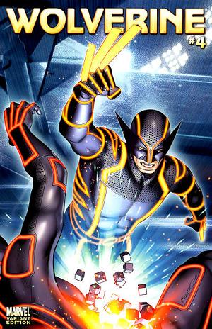 Wolverine #4 (TRON cover