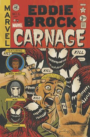 Eddie Brock Carnage #6 JIM RUGG RETRO VISION cover
