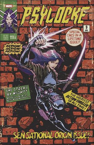 Psylocke #9 BENJAMIN SU RETRO VISION cover
