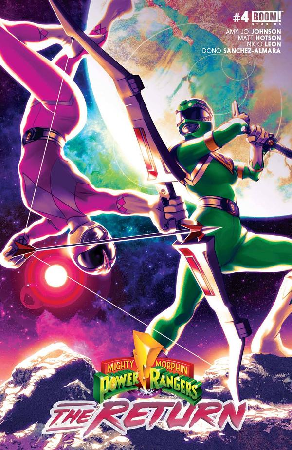 Mighty Morphin Power Rangers The Return #4 cover by Goni Montes