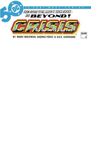 Crisis On Infinite Earths #2 CVR C BLANK cover
