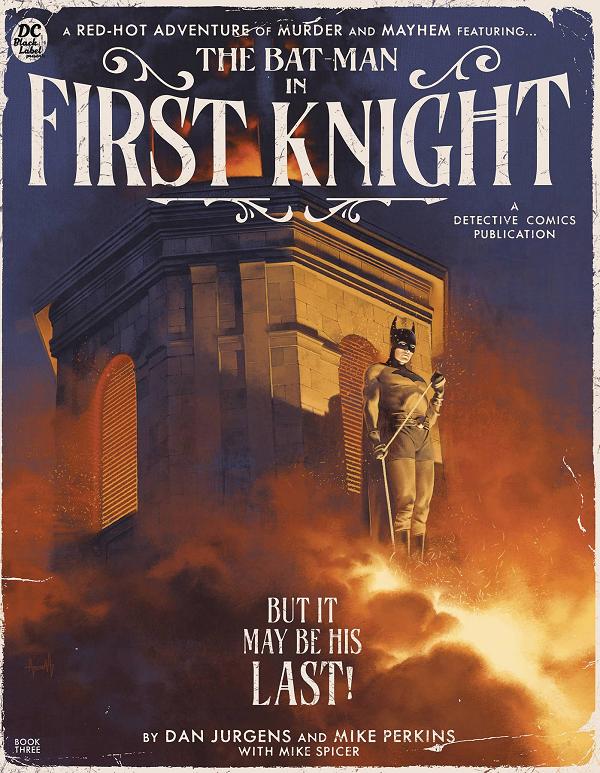The Bat-Man First Knight #3 CVR C ASPINALL PULP NOVEL cover