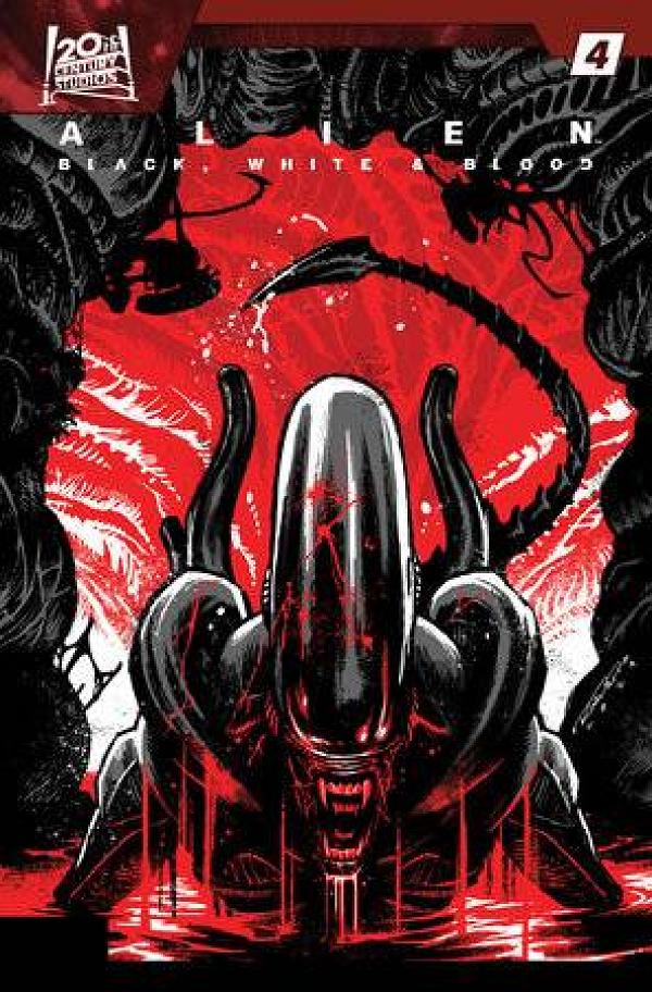 Alien: Black, White & Blood #4 variant cover by Khary Randolph