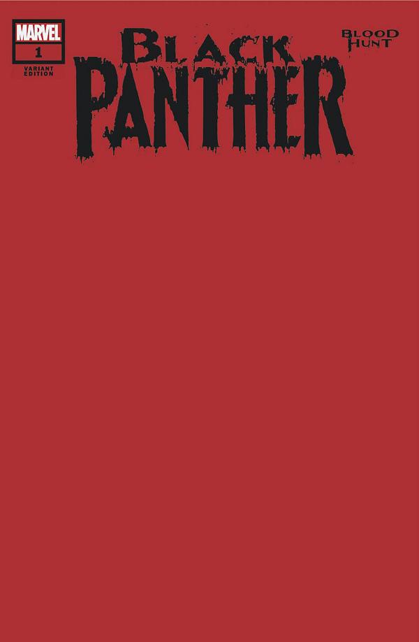 Blood Hunt: Black Panther #1 BLOOD RED BLANK cover