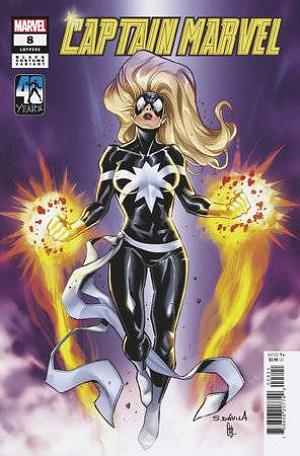 Captain Marvel #8 SERGIO DAVILA BLACK COSTUME cover
