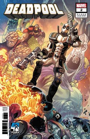 Deadpool #2 JAVIER GARRON BLACK COSTUME cover