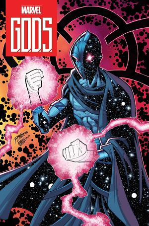 G.O.D.S. #8 RON LIM COSMIC HOMAGE cover