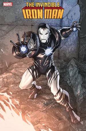 Invincible Iron Man #18 PETE WOODS BLACK COSTUME cover