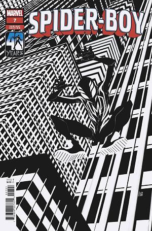 Spider-Boy #7 DAVID BALDEON BLACK COSTUME cover