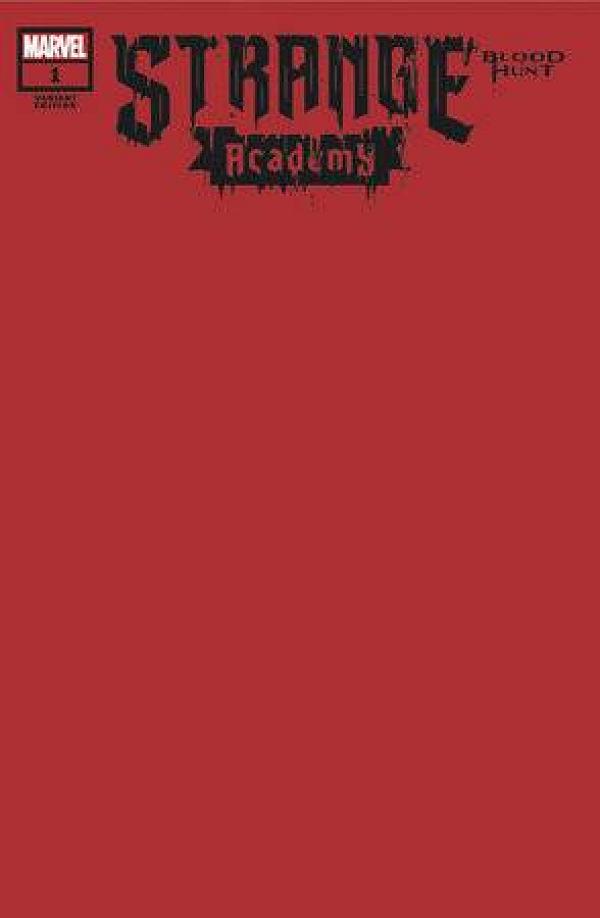 Blood Hunt: Strange Academy #1 BLOOD RED BLANK cover