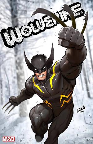 Wolverine #49 DAVID NAKAYAMA BLACK COSTUME cover