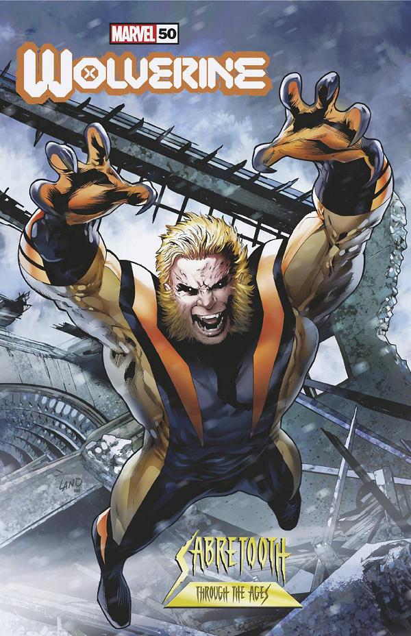 Wolverine #50 GREG LAND SABRETOOTH cover