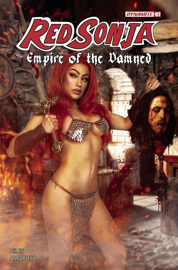 Red Sonja Empire Damned #2 variant cover by Cosplay