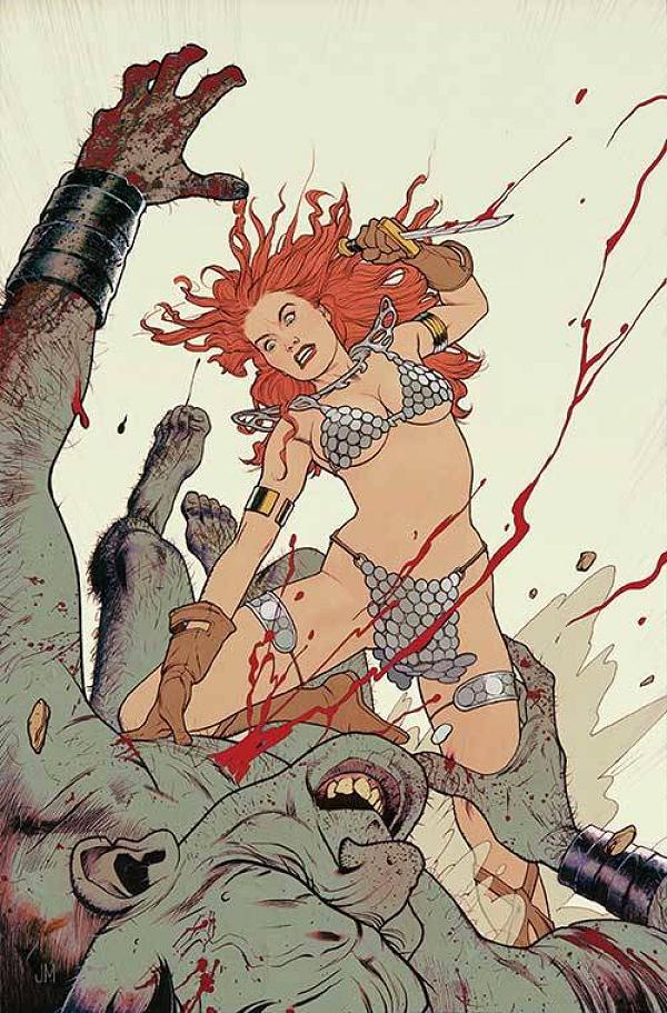 Red Sonja Empire Damned #2 variant cover by Joshua Middleton