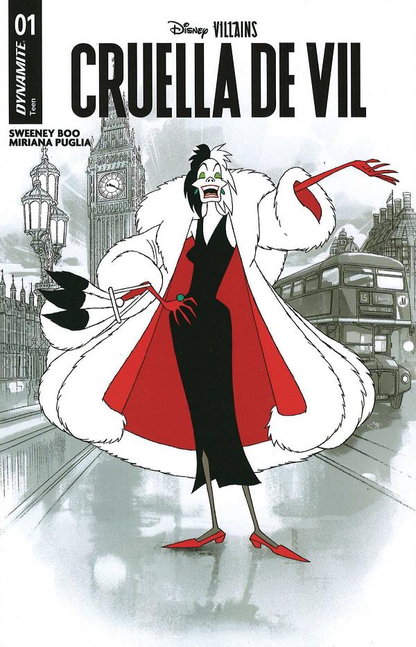 Disney Villains Cruella De Vil #1 cover by Joshua Middleton